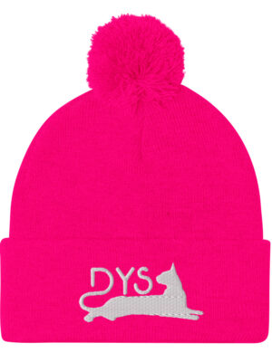 Gorro con pompón Pink