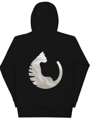Sudadera con capucha pelaje blanco Black