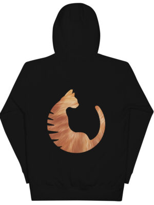 Sudadera con capucha pelaje naranja Black