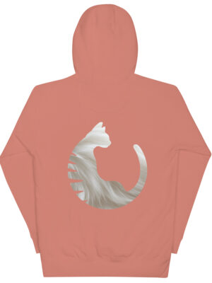 Sudadera con capucha pelaje blanco DustyRose