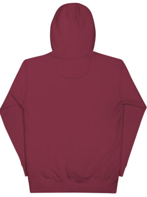 Sudadera con capucha pelaje blanco 2.0 Burdeos