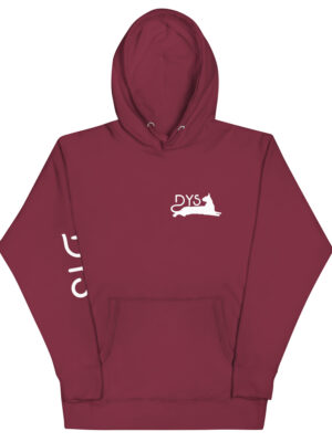 Sudadera básica con capucha Burdeos logo B