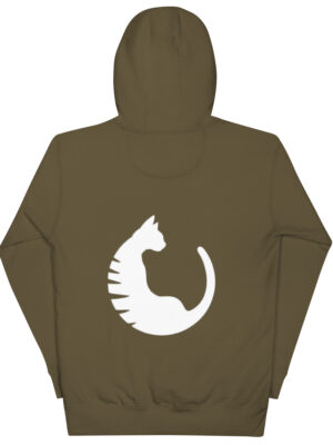Sudadera básica con capucha Military logo B