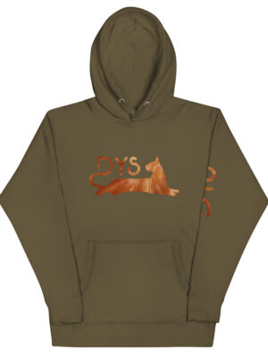 Sudadera con capucha pelaje naranja 2.0 Military