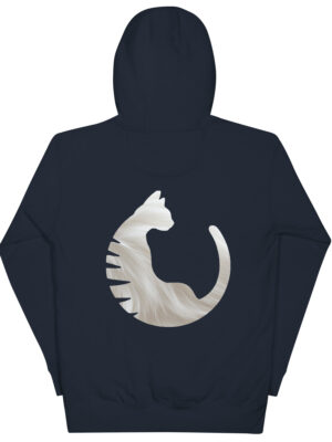 Sudadera con capucha pelaje blanco Navy