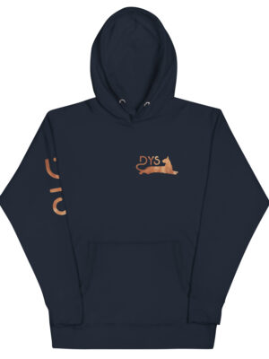 Sudadera con capucha pelaje naranja Navy