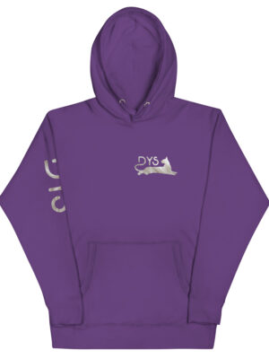 Sudadera con capucha pelaje blanco Purple