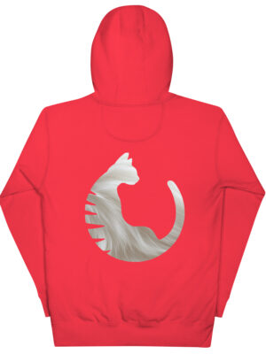 Sudadera con capucha pelaje blanco Red