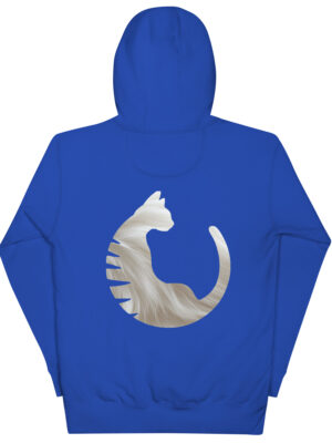 Sudadera con capucha pelaje blanco Blue