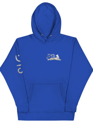 Sudadera con capucha pelaje blanco Blue