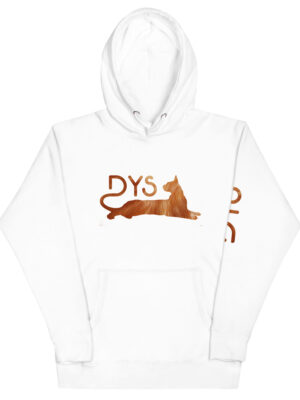 Sudadera con capucha pelaje naranja 2.0 White