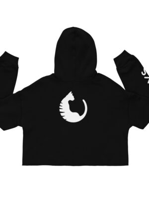 Sudadera básica corta mujer