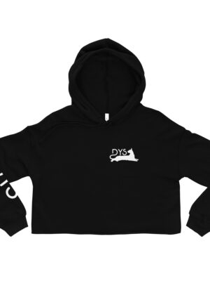 Sudadera básica corta mujer